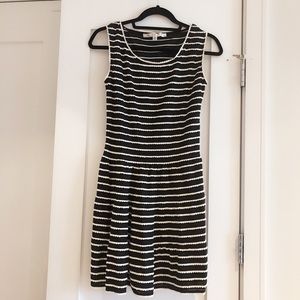 Max Studio Black/White Striped Dress